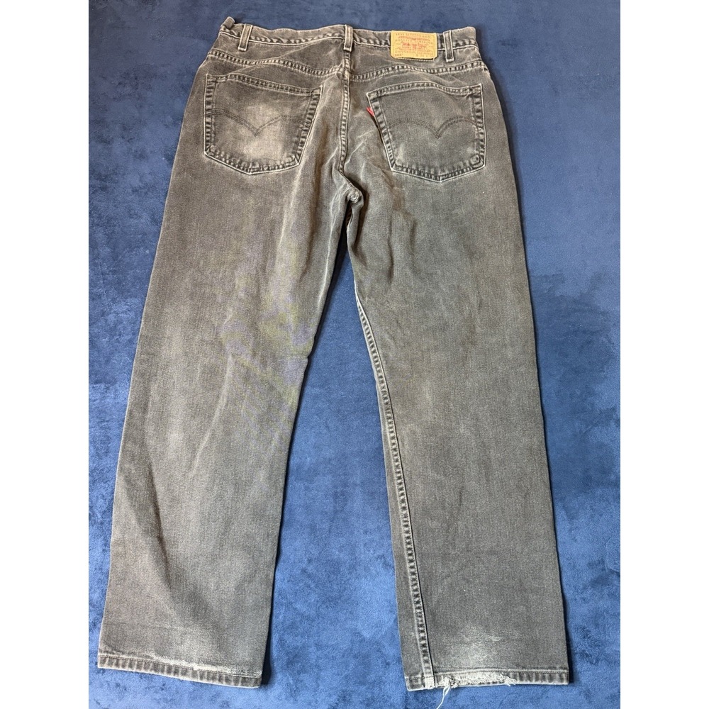 Levi’s 505 Jeans Mens Sz 38x30/Fits 34x29 Black VTG 90s Made In Mexico Grunge